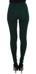 Dolce & Gabbana Green Cashmere Stretch Tights Pants -   -  Dolce & Gabbana.