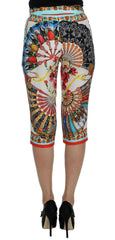 Dolce & Gabbana Multicolor Majolica Sicily Silk Pants -   -  Dolce & Gabbana.