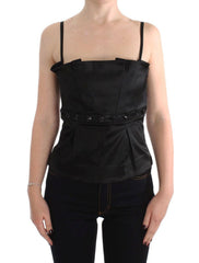 Exte Black Tank Party Evening Top Blouse -   -  Exte.