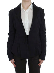 Exte Black Stretch Single Breasted Blazer Jacket -   -  Exte.