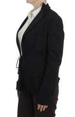Exte Black Stretch Single Breasted Blazer Jacket -   -  Exte.