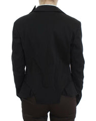 Exte Black Stretch Single Breasted Blazer Jacket -   -  Exte.