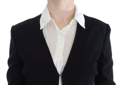 Exte Black Blue Two Piece Suit Skirt & Blazer -   -  Exte.