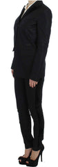 Exte Black One Button Three Piece Suit -   -  Exte.