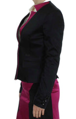 Exte Black Pink Stretch Blazer Jacket -   -  Exte.