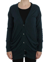 PINK MEMORIES Green Button Down Cardigan Sweater -   -  PINK MEMORIES.