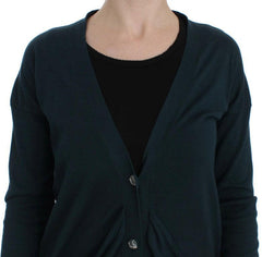 PINK MEMORIES Green Button Down Cardigan Sweater -   -  PINK MEMORIES.