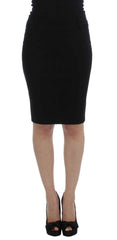 PLEIN SUD Black Straight Pencil Skirt -   -  PLEIN SUD.