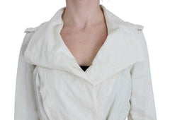 PLEIN SUD White Trench Coat Jacket -   -  PLEIN SUD.