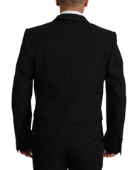Dolce & Gabbana Black Double Breasted Coat Blazer Jacket -   -  Dolce & Gabbana.