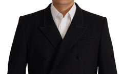 Dolce & Gabbana Black Double Breasted Coat Blazer Jacket -   -  Dolce & Gabbana.