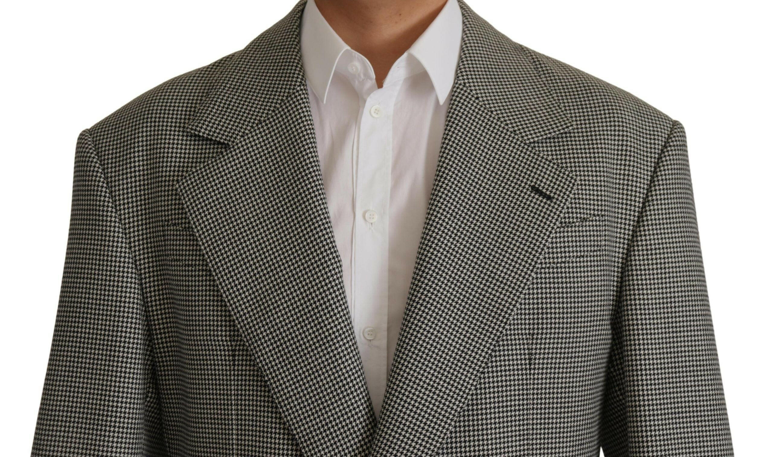 Dolce & Gabbana Gray Checkered Single Breasted Jacket Blazer -   -  Dolce & Gabbana. Dolce & Gabbana Gray Checkered Single Breasted Jacket Blazer -   -  Dolce & Gabbana.