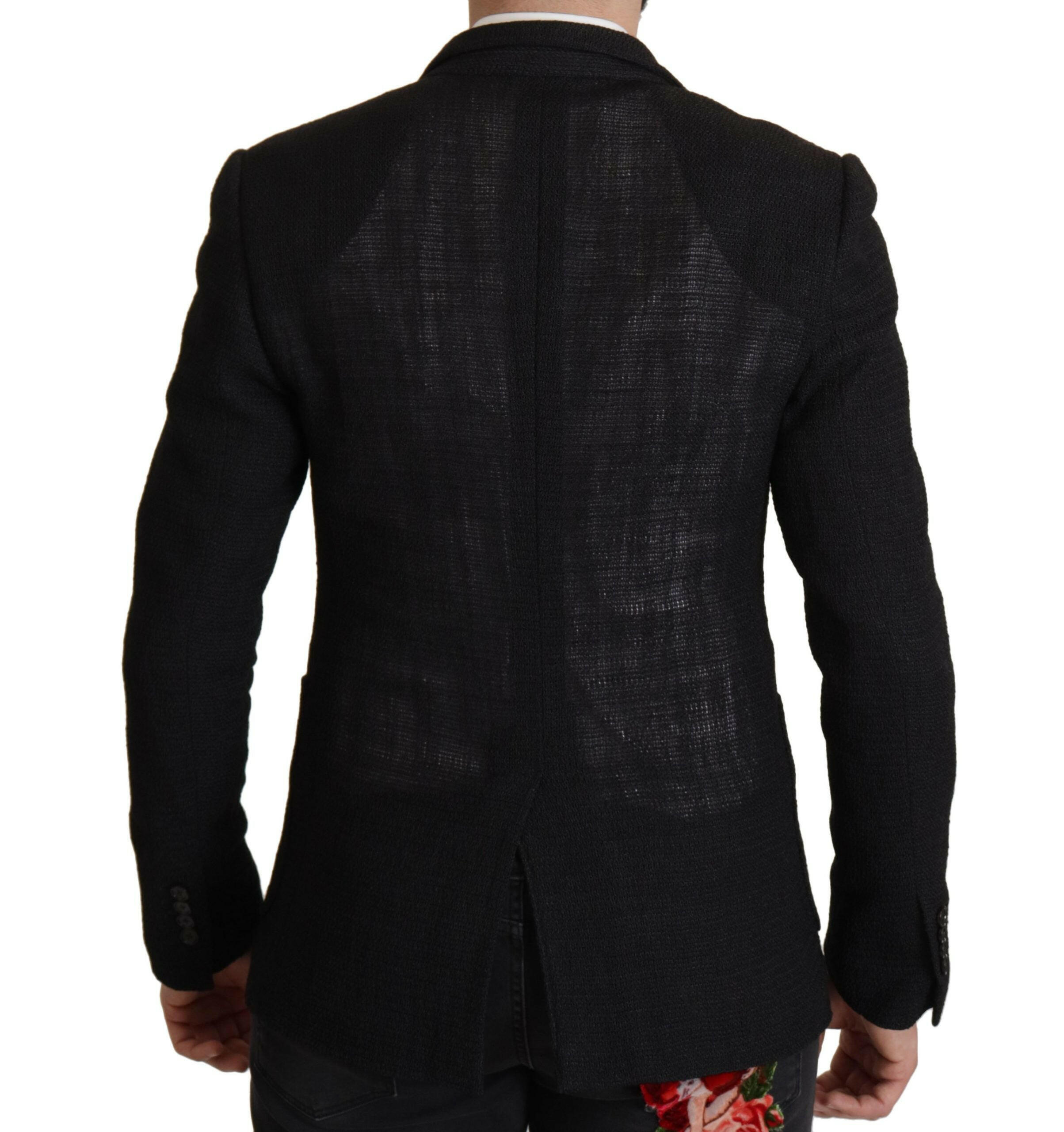 Dolce & Gabbana Black Single Breasted Coat Men Blazer -   -  Dolce & Gabbana. Dolce & Gabbana Black Single Breasted Coat Men Blazer -   -  Dolce & Gabbana.