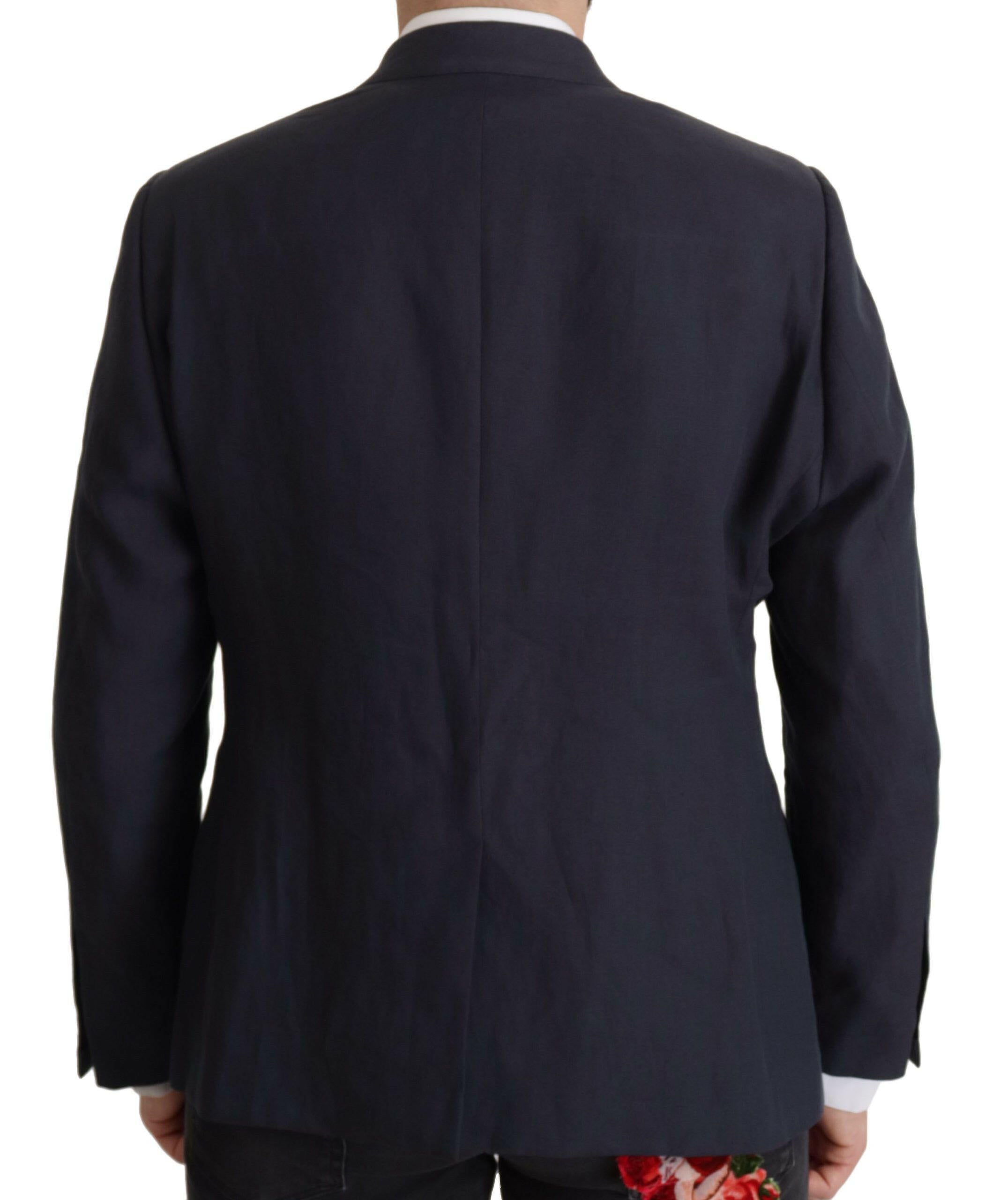 Dolce & Gabbana Dark Blue ALTA SARTORIA Jacket Coat Blazer -   -  Dolce & Gabbana. Dolce & Gabbana Dark Blue ALTA SARTORIA Jacket Coat Blazer -   -  Dolce & Gabbana.
