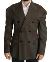 Dolce & Gabbana Multicolor Stripes Double Breasted Blazer -   -  Dolce & Gabbana.