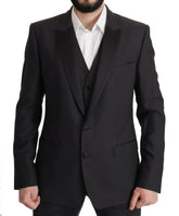 Dolce & Gabbana Dark Blue Single Breasted MARTINI Blazer -   -  Dolce & Gabbana.