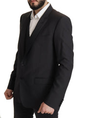 Dolce & Gabbana Dark Blue Single Breasted MARTINI Blazer -   -  Dolce & Gabbana.