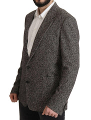 Dolce & Gabbana Gray Cotton Single Breasted Fantasy Blazer -   -  Dolce & Gabbana.