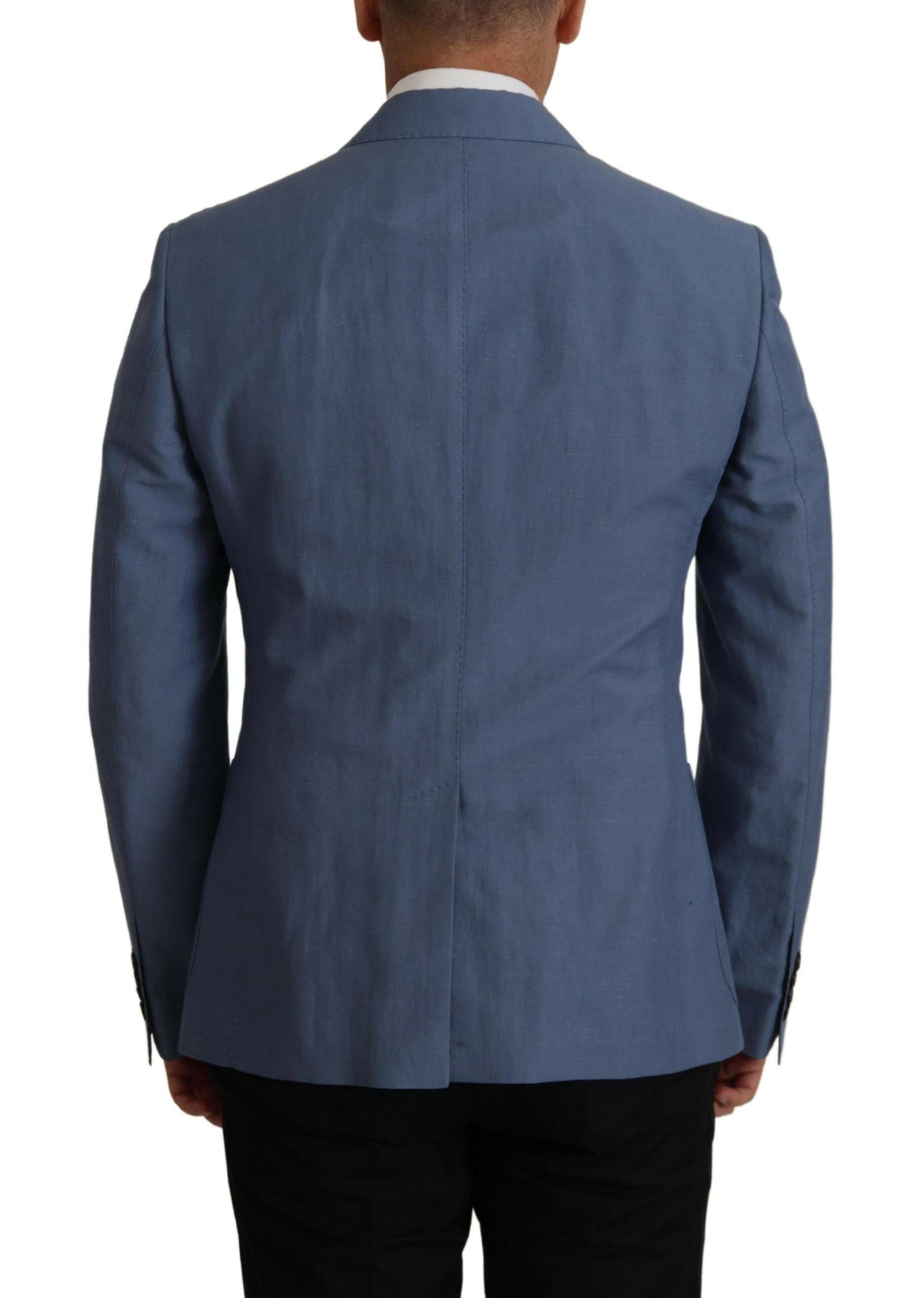 Dolce & Gabbana Blue Single Breasted Logo Blazer Jacket -   -  Dolce & Gabbana. Dolce & Gabbana Blue Single Breasted Logo Blazer Jacket -   -  Dolce & Gabbana.