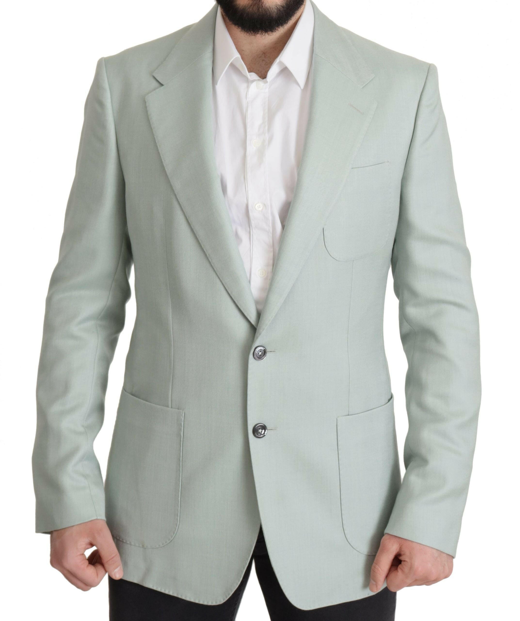 Dolce & Gabbana Green Cashmere Jacket Blazer Jacket -   -  Dolce & Gabbana.