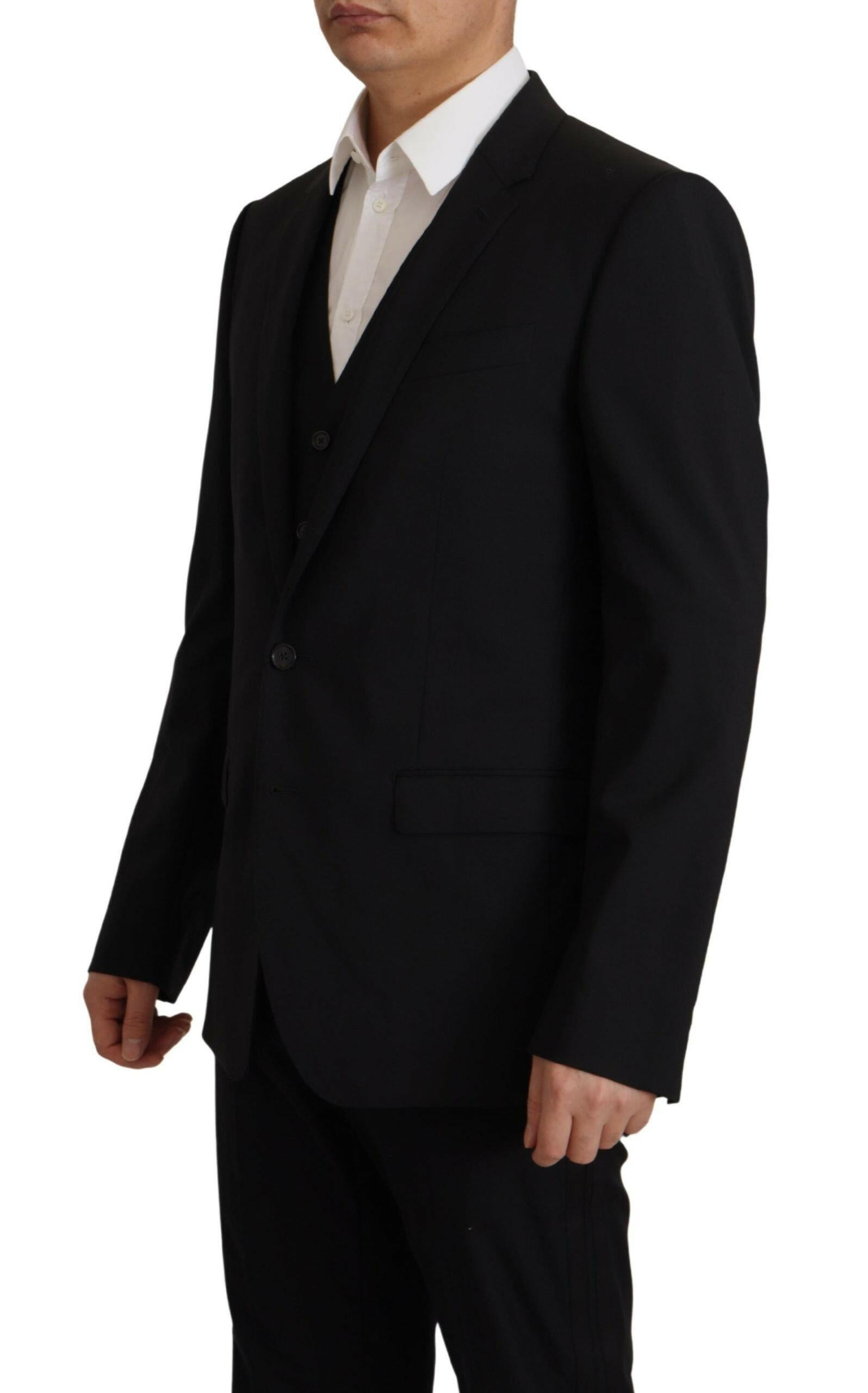 Dolce & Gabbana Black Jacket Vest 2 Piece MARTINI Blazer -   -  Dolce & Gabbana. Dolce & Gabbana Black Jacket Vest 2 Piece MARTINI Blazer -   -  Dolce & Gabbana.