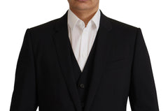 Dolce & Gabbana Black Jacket Vest 2 Piece MARTINI Blazer -   -  Dolce & Gabbana.