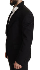 Dolce & Gabbana Black Wool Single Breasted Jacket Blazer -   -  Dolce & Gabbana.