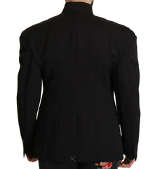 Dolce & Gabbana Black Wool Single Breasted Jacket Blazer -   -  Dolce & Gabbana.
