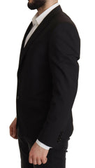 Dolce & Gabbana Black Single Breasted Jacket MARTINI Blazer -   -  Dolce & Gabbana.