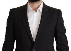 Dolce & Gabbana Black Single Breasted Jacket MARTINI Blazer -   -  Dolce & Gabbana.