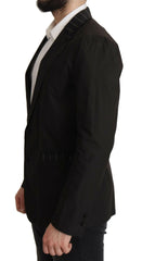 Dolce & Gabbana Black Cotton Single Breasted Blazer Jacket -   -  Dolce & Gabbana.