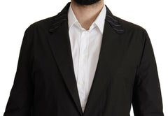 Dolce & Gabbana Black Cotton Single Breasted Blazer Jacket -   -  Dolce & Gabbana.