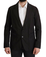 Dolce & Gabbana Black Cotton Single Breasted Blazer Jacket -   -  Dolce & Gabbana.