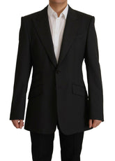 Dolce & Gabbana Black Wool Single Breasted Blazer v -   -  Dolce & Gabbana.