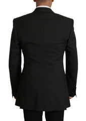 Dolce & Gabbana Black Wool Single Breasted Blazer v -   -  Dolce & Gabbana.