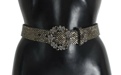 Dolce & Gabbana Crystal Buckle Sequined Waist Belt -   -  Dolce & Gabbana.