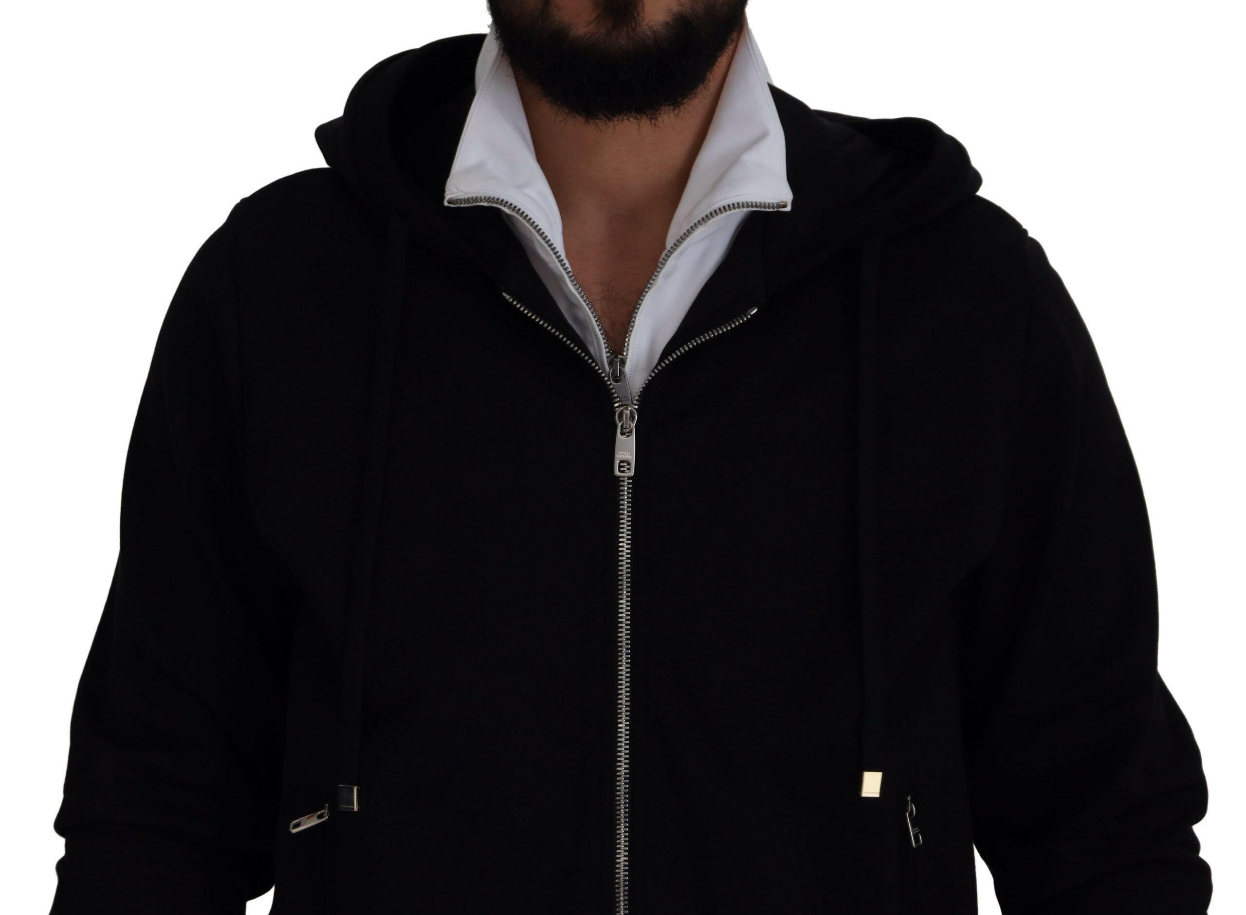 Dolce & Gabbana Black Polyester Hooded Full Zip Jacket -   -  Dolce & Gabbana. Dolce & Gabbana Black Polyester Hooded Full Zip Jacket -   -  Dolce & Gabbana.