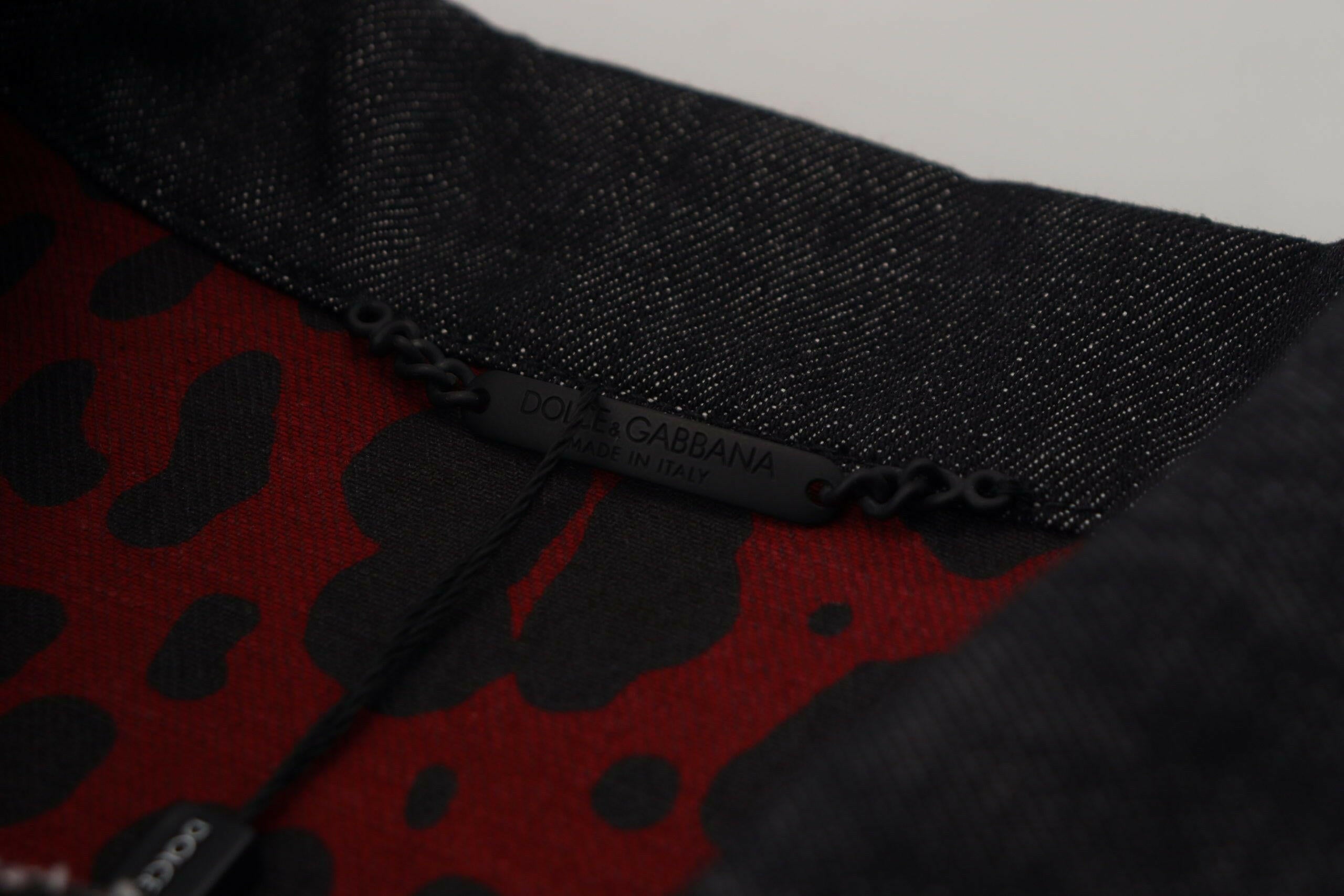 Dolce & Gabbana Black Cotton Full Button Denim Jacket -   -  Dolce & Gabbana. Dolce & Gabbana Black Cotton Full Button Denim Jacket -   -  Dolce & Gabbana.