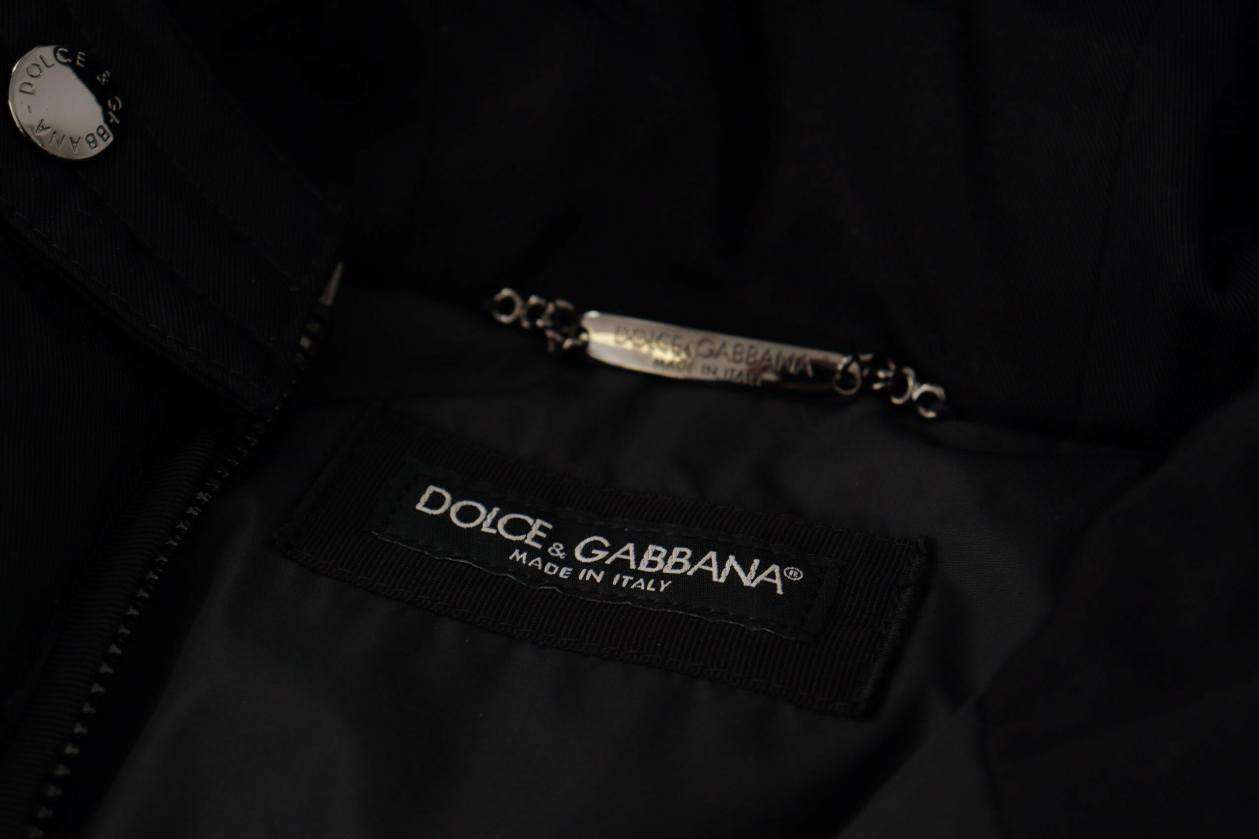 Dolce & Gabbana Black Nylon Hooded Parka Coat Winter Jacket -   -  Dolce & Gabbana. Dolce & Gabbana Black Nylon Hooded Parka Coat Winter Jacket -   -  Dolce & Gabbana.