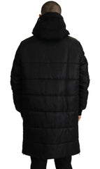Dolce & Gabbana Black Nylon Hooded Parka Coat Winter Jacket -   -  Dolce & Gabbana.