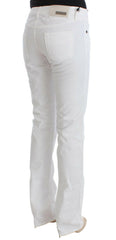 Costume National White Cotton Slim Fit Denim Bootcut Jeans -   -  Costume National.