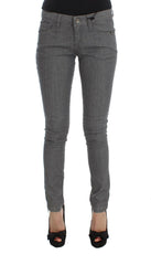 Costume National Gray Cotton Blend Slim Fit Jeans -   -  Costume National.