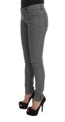 Costume National Gray Cotton Blend Slim Fit Jeans -   -  Costume National.