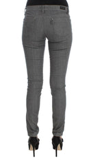 Costume National Gray Cotton Blend Slim Fit Jeans -   -  Costume National.