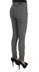 Costume National Gray Cotton Blend Slim Fit Jeans -   -  Costume National.