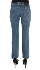 Costume National Blue Cotton Slim Fit Cropped Jeans -   -  Costume National.