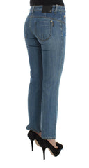 Costume National Blue Cotton Slim Fit Cropped Jeans -   -  Costume National.