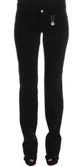 Costume National Black Cotton Slim Fit Bootcut Jeans -   -  Costume National.