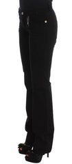 Costume National Black Cotton Slim Fit Bootcut Jeans -   -  Costume National.