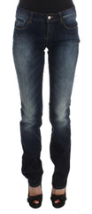Costume National Blue Cotton Slim Fit Bootcut Jeans -   -  Costume National.